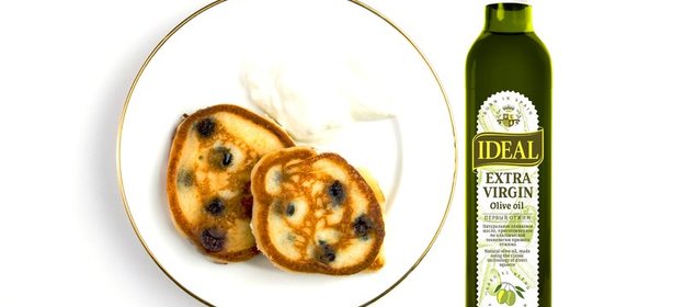 Оладьи с голубикой