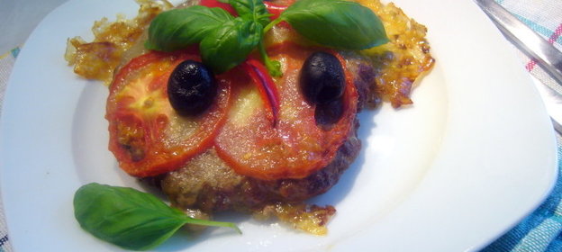 Котлета-пицца а ля капрезе