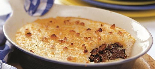 Запеканка Пармантье с говяжьим сердцем