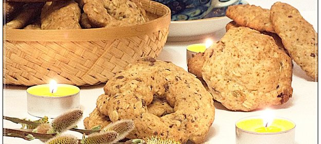 Овсяное печенье. (разное по форме и содержанию)