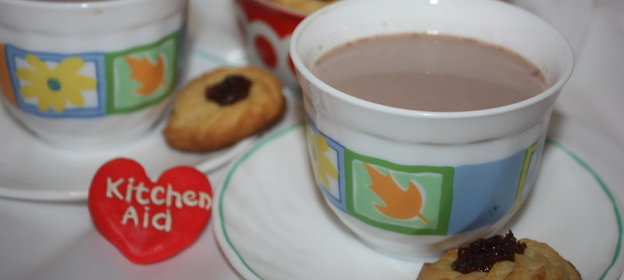 Какао с печеньем Курабье для KitchenAid