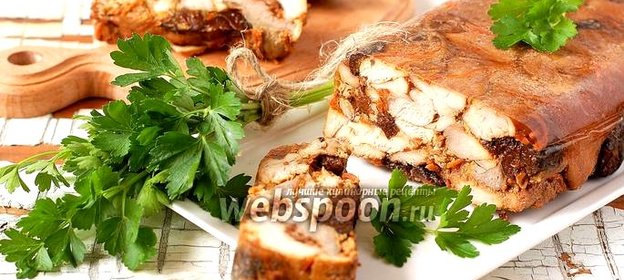 Куриный рулет в желе