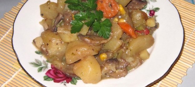 Овощи запеченные в горшочке