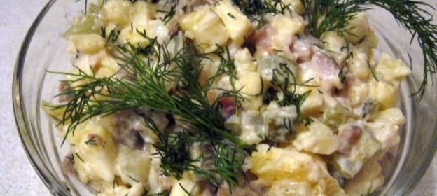 Салат Сельдь с майонезом