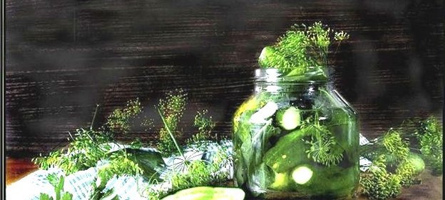 Соленые огурцы с горчицей