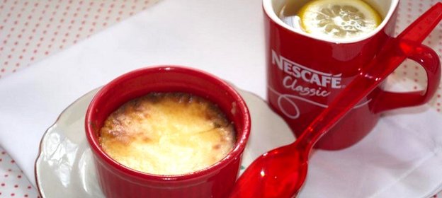 Творожная запеканка с бананом и бальзамиком