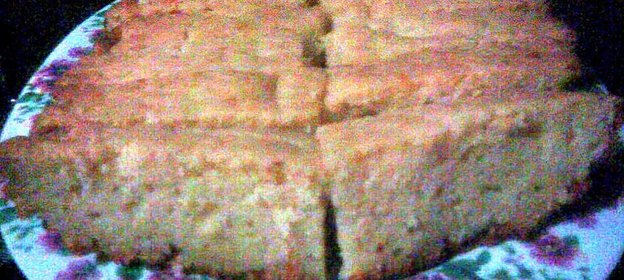 Сырно-творожная дрожжевая лепешка