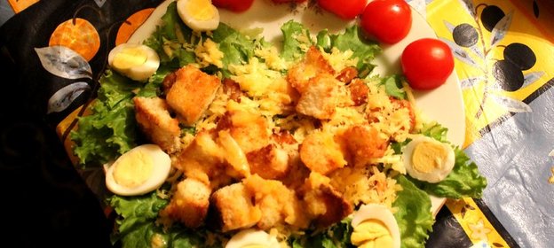 «Цезарь» с креветками