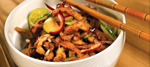 Салат из свинины с фейхоа