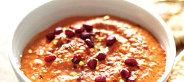 Соус из болгарского перца и грецких орехов