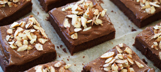 Шоколадные брауни с сладким картофелем