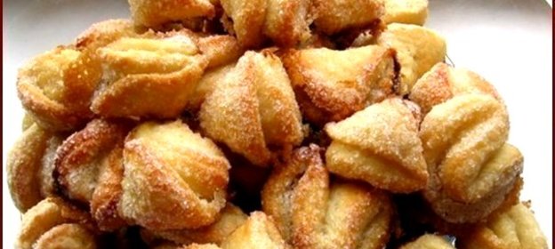 Творожное печенье с сахаром