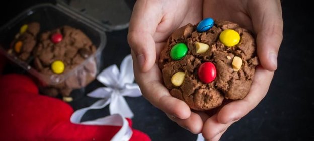 Печенье с конфетками