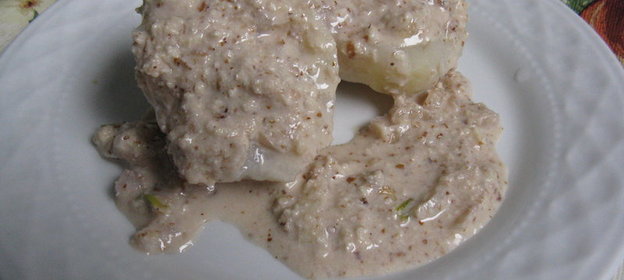 Ореховый соус к картошке в мундирах