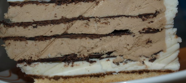 Мильфей «Семифреддо с кофе и шоколадом»