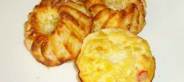 Омлет... или маффины с тыквой и креветками