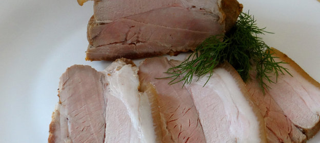 Грудинка мокрого посола подпеченная