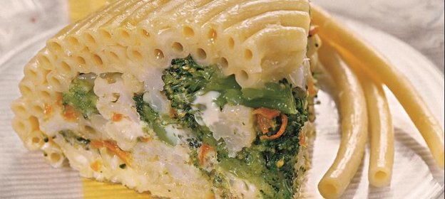 Макаронная запеканка с овощами