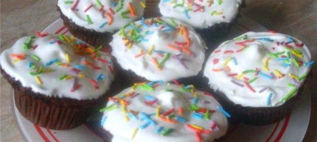 Пасхальные бананово-шоколадные кексики