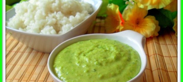 Соус из зеленого горошка