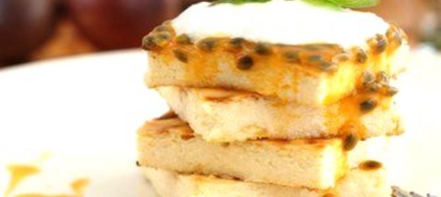 Творожная запеканка с маракуйей