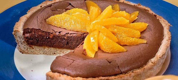 Шоколадный пирог с апельсином