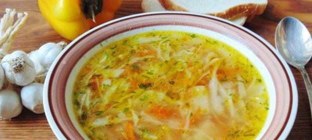 Щи из индейки со свежей капустой