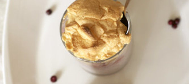 Рисовая запеканка с ревенем.