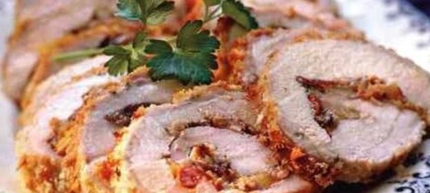 Тыква печенная с фруктовым желе