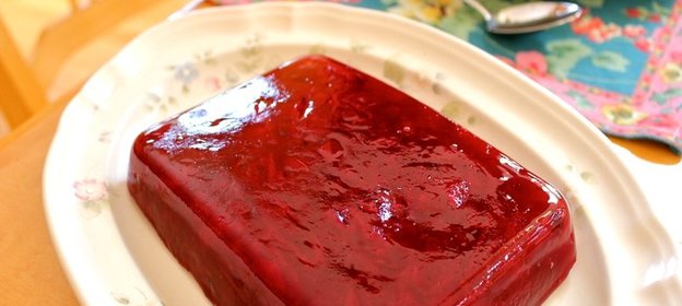 Клюквенно-апельсиновое желе