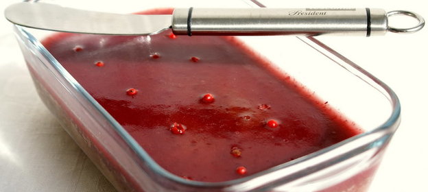 Печёночный паштет запечённый с клюквенным желе