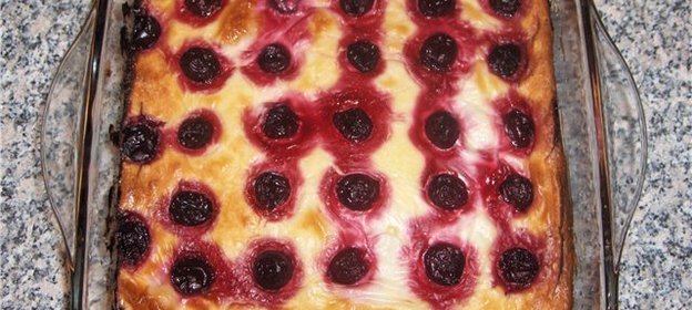 Творожная запеканка с вишней(вариант)