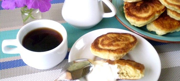 Оладьи на кефире пышные