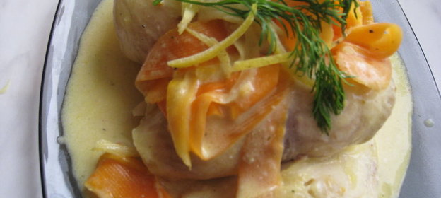 Рулетики из морской рыбы