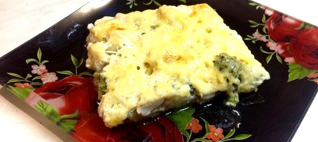 Запеканка с цветной капустой и брокколи