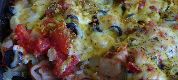 пицца из пелеменей