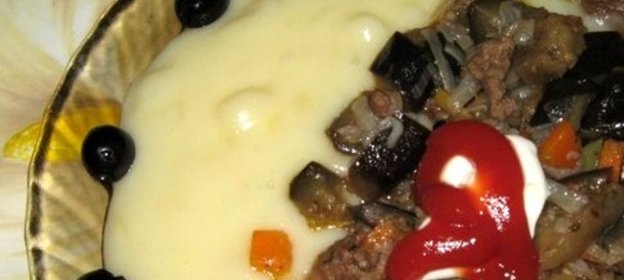 Тушеные овощи с фаршем