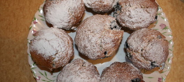кексы с черникой