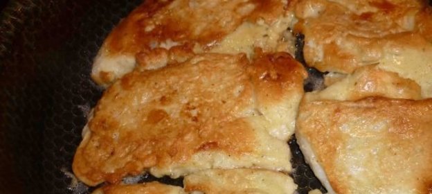 Морской язык в тесте