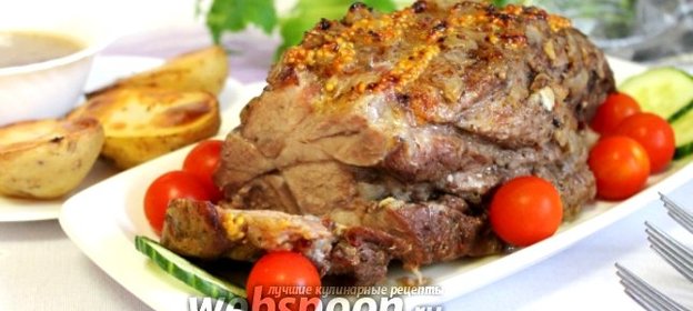 Свиная шейка в луковом маринаде в духовке