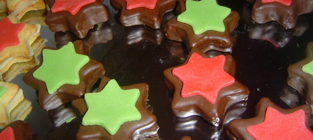 Рождественское печенье Марципановые звёздочки-Marzipansterne