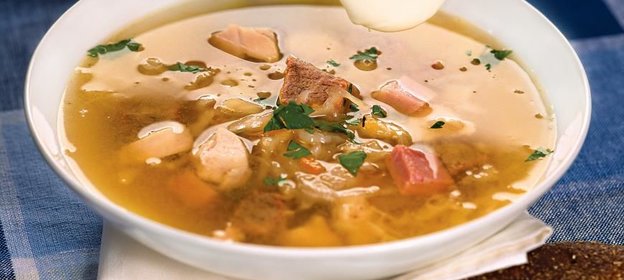 Щи петровские из квашеной капусты