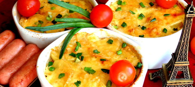 Запечённый картофель по-французски