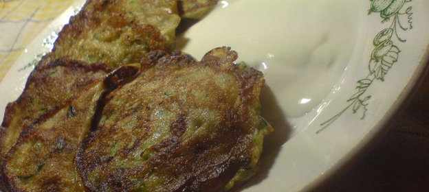 оладьи кабачковые с ржаной мукой