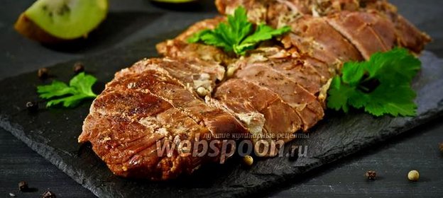 Баранина в маринаде из киви в мультиварке