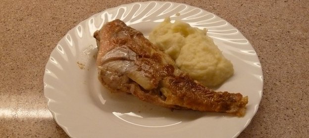 Морской окунь жареный