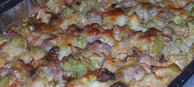 Запеканка из цветной капусты под золотистой сырной корочкой