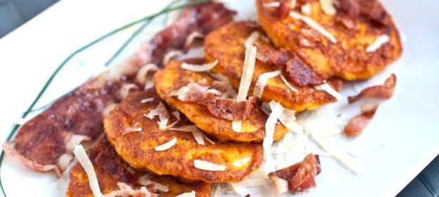 Оладьи из тыквы с сыром