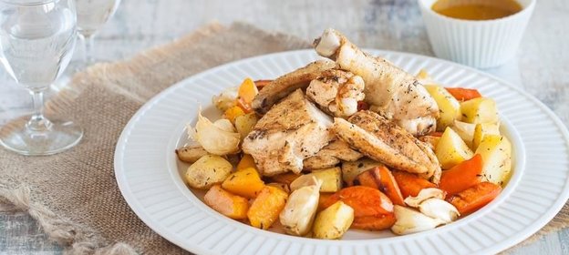 Курица, запеченная в рукаве