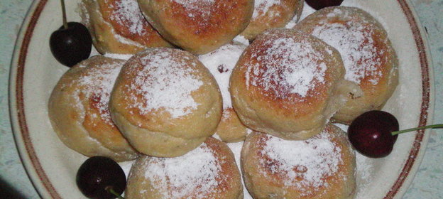 Чернично-твороженные булочки